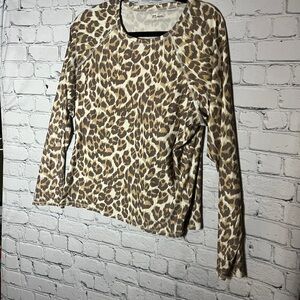 Aerie Leopard Print Long Sleeve Swim Set